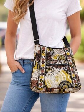 Vera Bradley Cocoa Moss Hipster